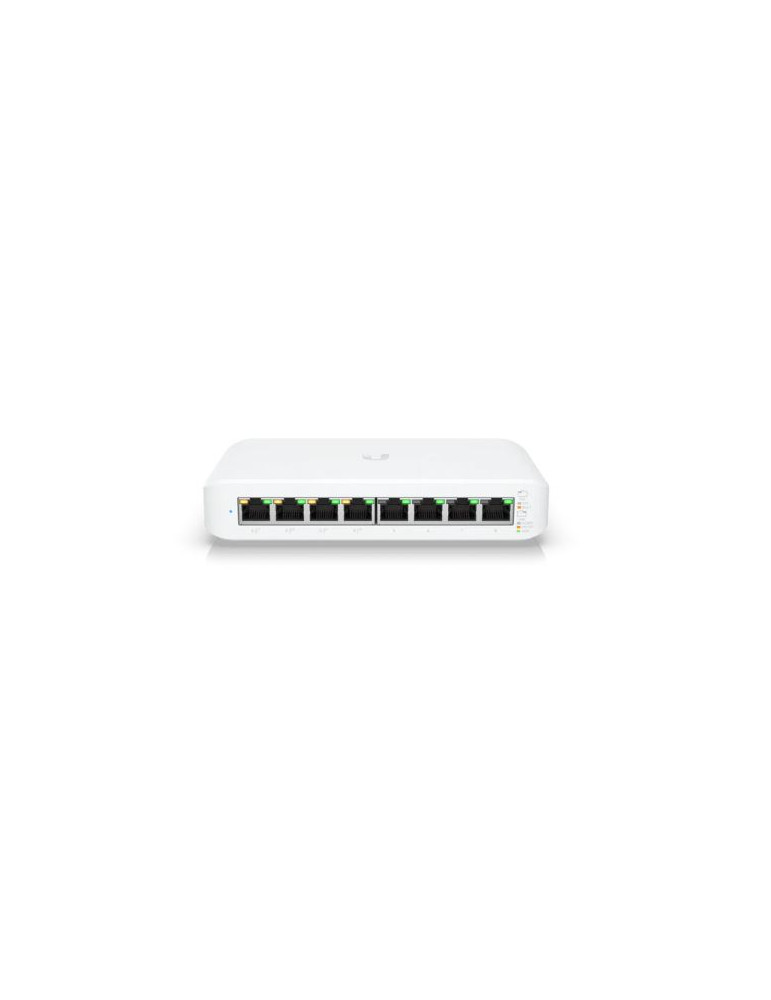 Мрежов комутатор Ubiquiti Lite 8 PoE, 8x 10/100/1000 Mbps RJ45 портове, SFP слотове, управляем, 16 Gbps капацитет - USW-Lite-8-POE - 6