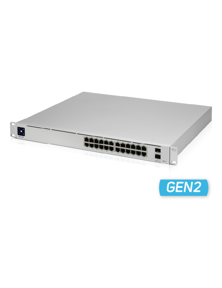 Мрежов комутатор Ubiquiti UniFi Switch USW-Pro-24-POE, 24x Gigabit PoE порта, 88 Gbps, Управляем, Rackmount - 1