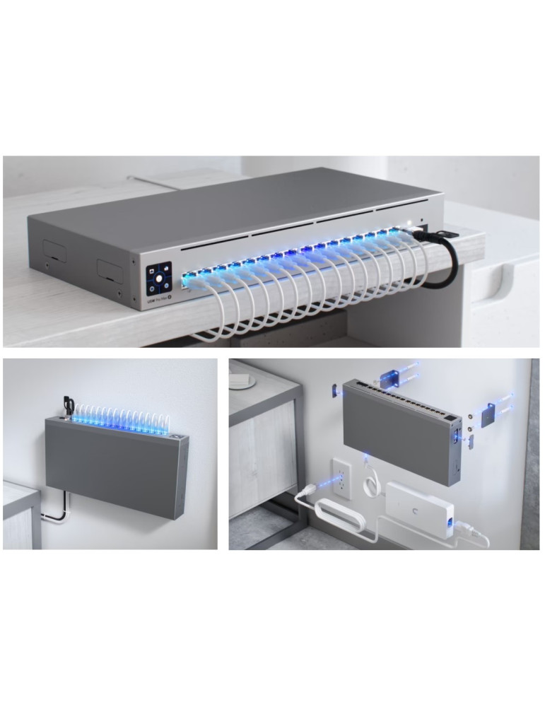 Мрежов комутатор Ubiquiti UniFi Switch Pro Max 16 PoE, 16 Gigabit портa, PoE+, 84 Gbps - USW-Pro-Max-16-PoE - 3