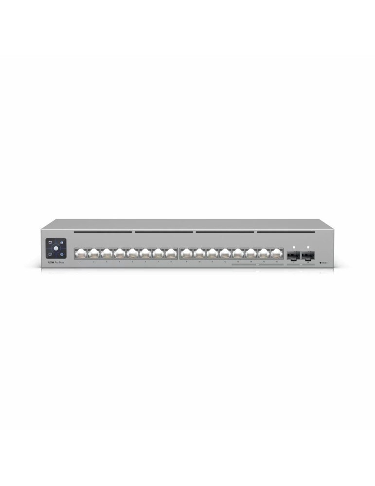 Мрежов комутатор Ubiquiti UniFi Switch Pro Max 16, 16x 1GbE порта, PoE, 42 Gbps пропускливост - USW-Pro-Max-16 - 1