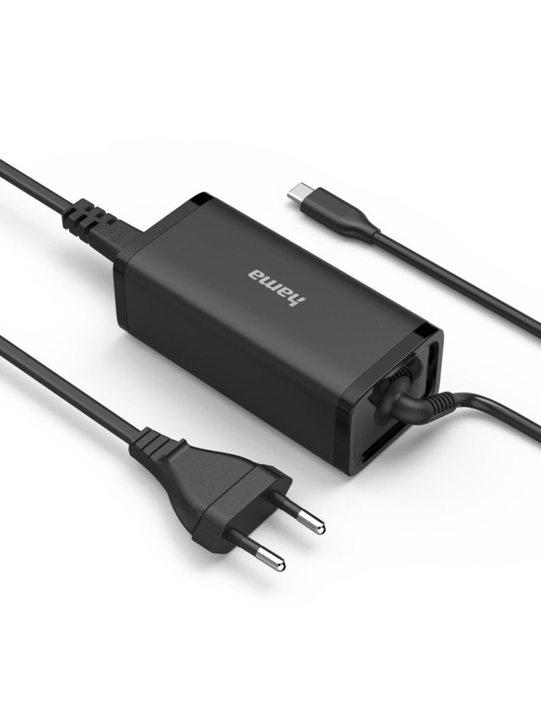 Компактно зарядно устройство HAMAHAMA, USB-C, GaN, 100W, 5-20V - HAMA-200024 - 2