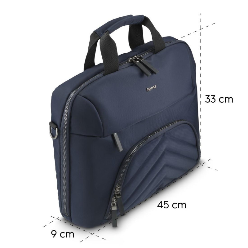 Чанта за лаптоп HAMA Premium Lightweight, 15.6"-16.2", Полиестер, Тъмносиня - HAMA-222042 - 3