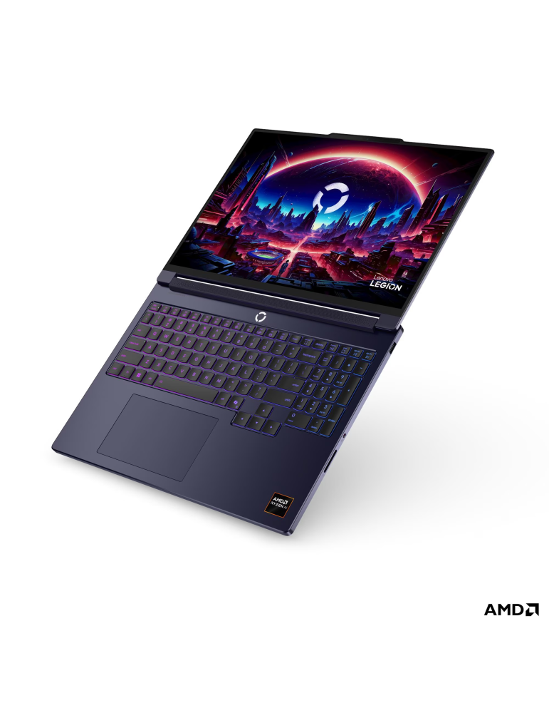 Лаптоп Lenovo Legion 7, 16" WQXGA OLED 240Hz, AMD Ryzen AI 9 HX 470, RTX 5060 8GB, 32GB DDR5, 1TB SSD, Without OS - 83Q8000NBM - 8