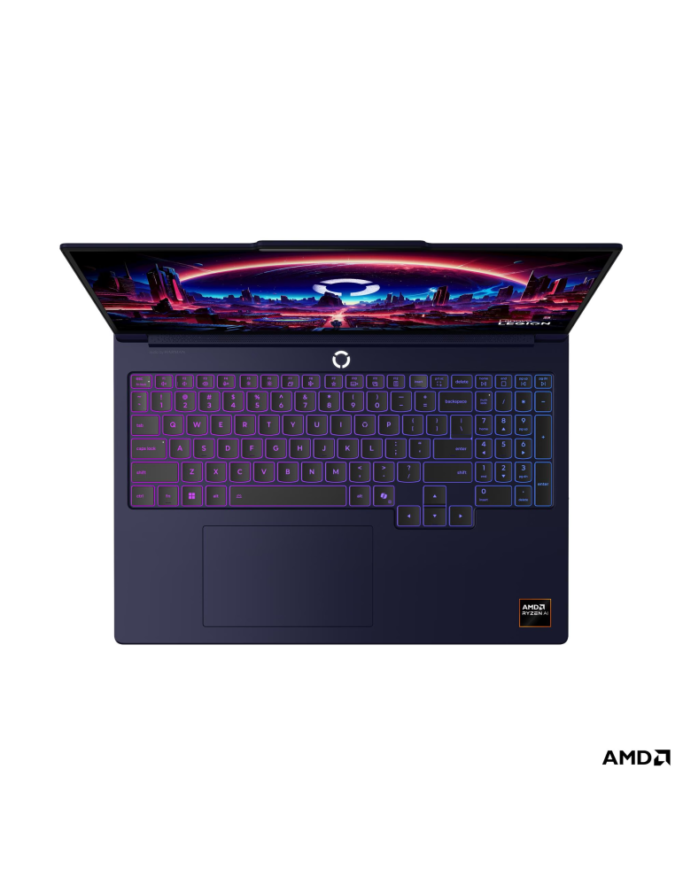 Лаптоп Lenovo Legion 7, 16" WQXGA OLED 240Hz, AMD Ryzen AI 9 HX 470, RTX 5060 8GB, 32GB DDR5, 1TB SSD, Without OS - 83Q8000NBM - 14