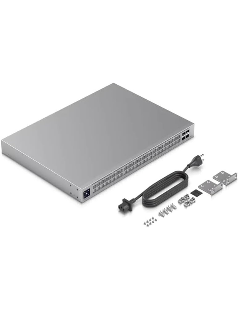 Комутатор Ubiquiti UniFi Switch Pro Max 48, 48x 1Gbps RJ45, Управляем, 140Gbps, Пасивно охлаждане - USW-Pro-Max-48 - 1