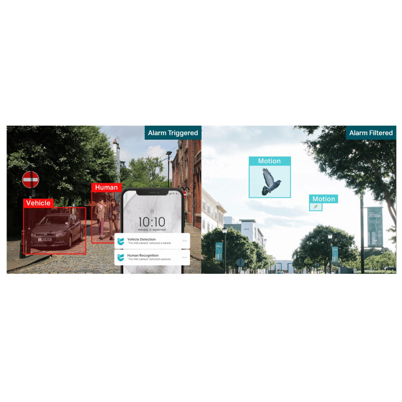 Мрежова камера TP-Link VIGI C540S, 4MP, панорамна, жична - VIGI C540S(4mm) - 14