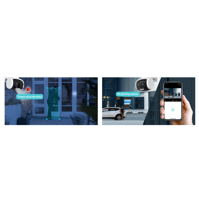 Мрежова камера TP-Link VIGI C540S, 4MP, панорамна, жична - VIGI C540S(4mm) - 15