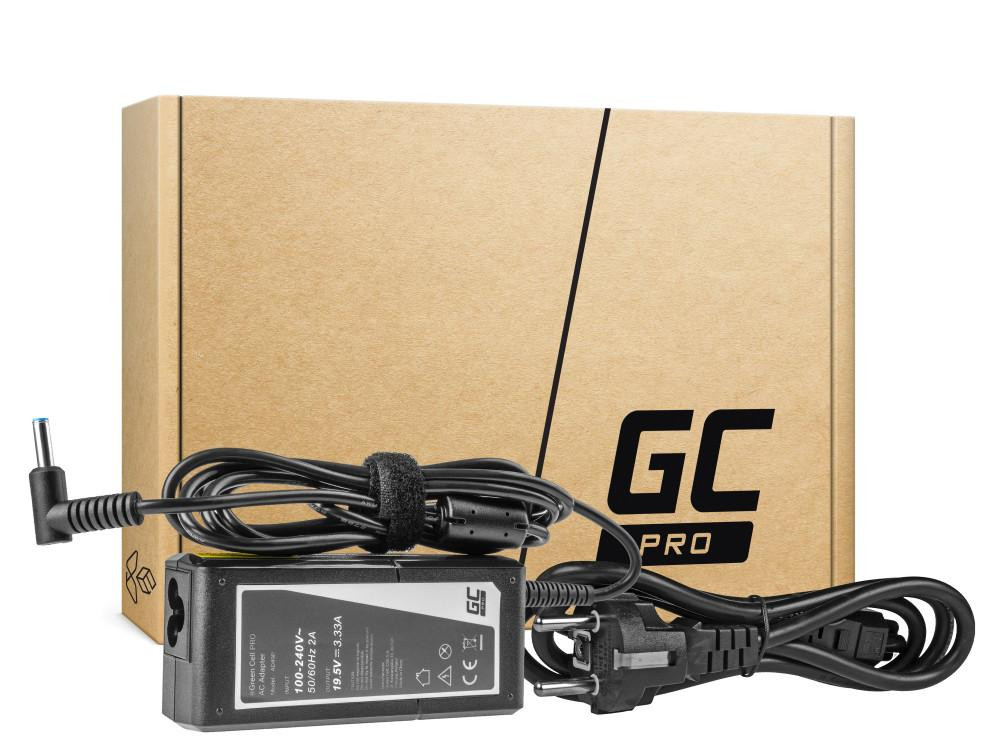 Зарядно устройство Green Cell за HP лаптопи , 19.5V 3.33A 65W за HP - GC-AD49P-HP-19V-3.33A - 1
