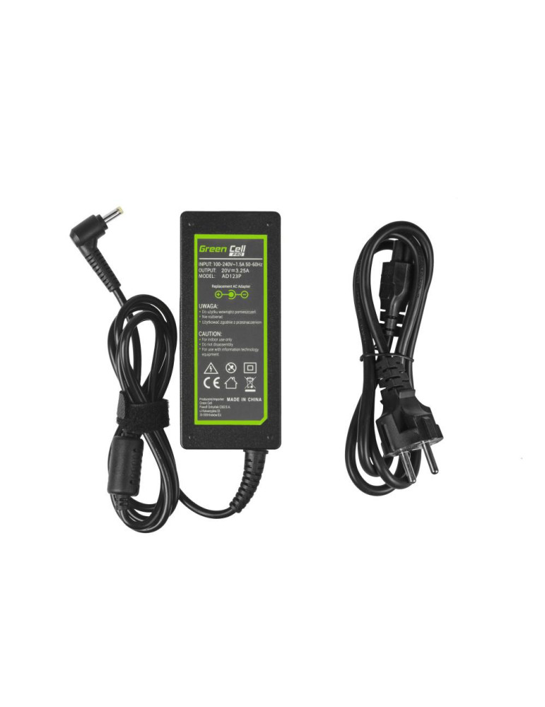 Универсално захранване GREEN CELL AD123P, 20V 2.1A 65W - GC-AD123P-LENOVO-20V - 3