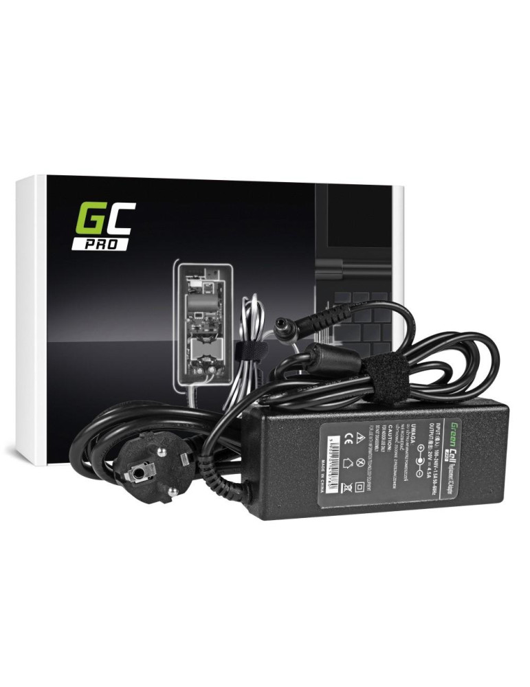 Универсално захранване GREEN CELL, 20V 4.5A 90W за TOSHIBA/ASUS/Fujitsu - GC-FUJITSU-ADAPTER-AD13P - 1