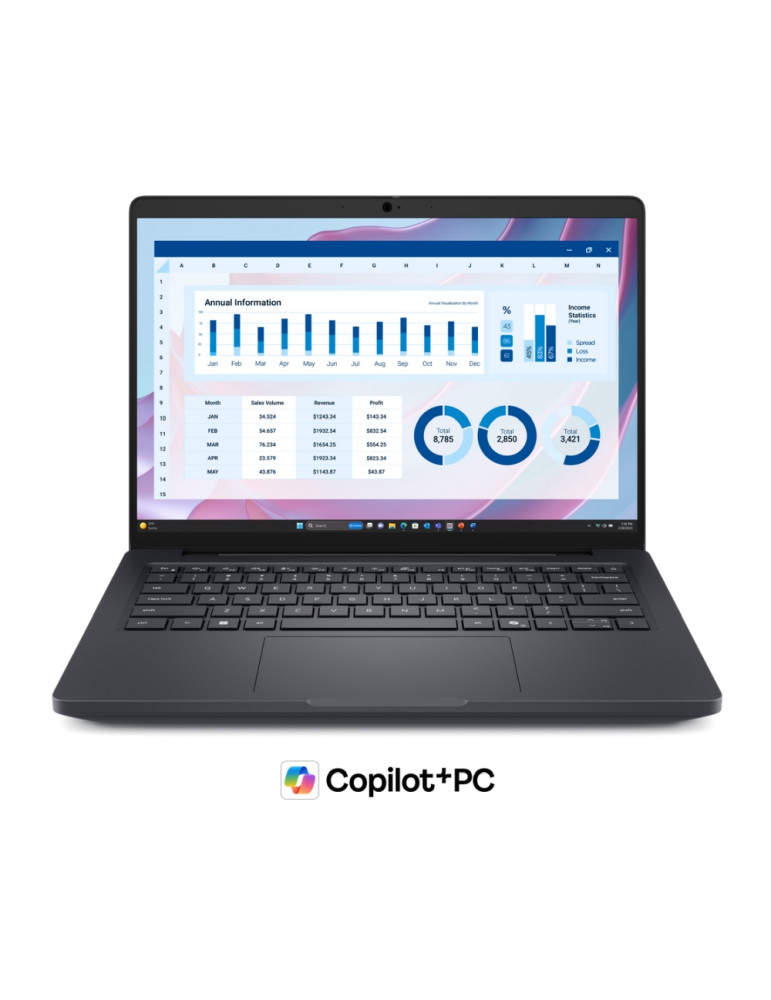 Лаптоп Dell Pro Max 14 MC14255, 14" QHD+ 300 nits, AMD Ryzen AI 9 HX PRO 370, 32GB LPDDR5X 8000MT/s, 1TB SSD, Windows 11 Pro - BTO651_MC14255_EMEA - 1