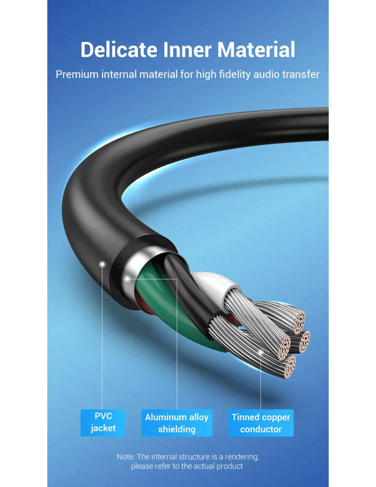 Външна звукова карта Vention CDYB0, USB 2.0, 3.5mm аудио/микрофон - CDYB0 - 10