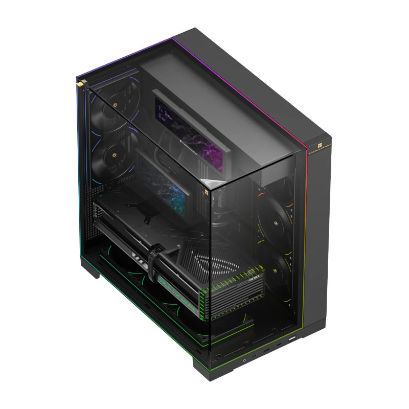 Кутия за компютър Thermalright TR-A70 Vision Black, 9.16" LCD Display, ATX Middle Tower - TR-A70-VISION-BK - 2