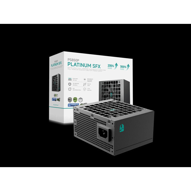 Модулно захранване DeepCool PS850P, 850W SFX 3.1 80PLUS Platinum - R-PS850P-FE0B-JGEU - 9