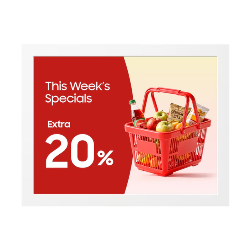 Монитор Samsung, 13.3" Color E-Paper 1200x1600 WiFi Bluetooth - LH13EMDIBGBXEN - 1