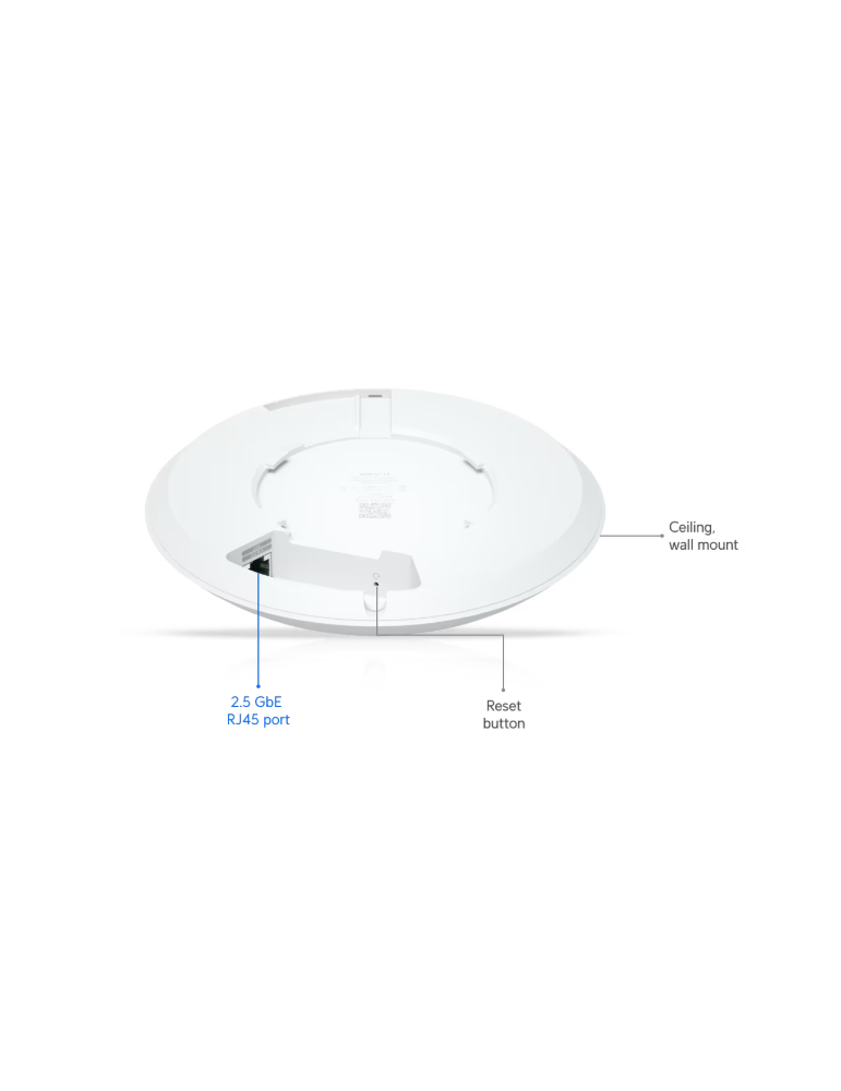 Точка за достъп Ubiquiti UniFi U7-LR, 2.4 GHz, 2x2 MIMO, 1x 2.5 GbE RJ45 - 8