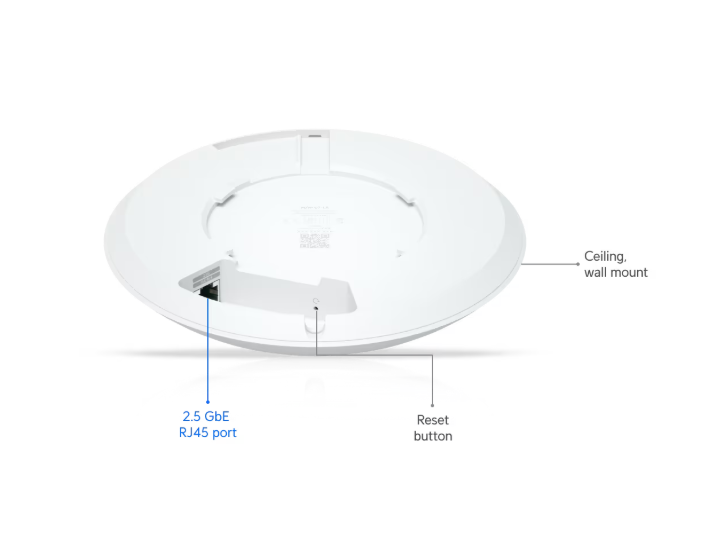 Точка за достъп Ubiquiti UniFi U7-LR, 2.4 GHz, 2x2 MIMO, 1x 2.5 GbE RJ45 - 8