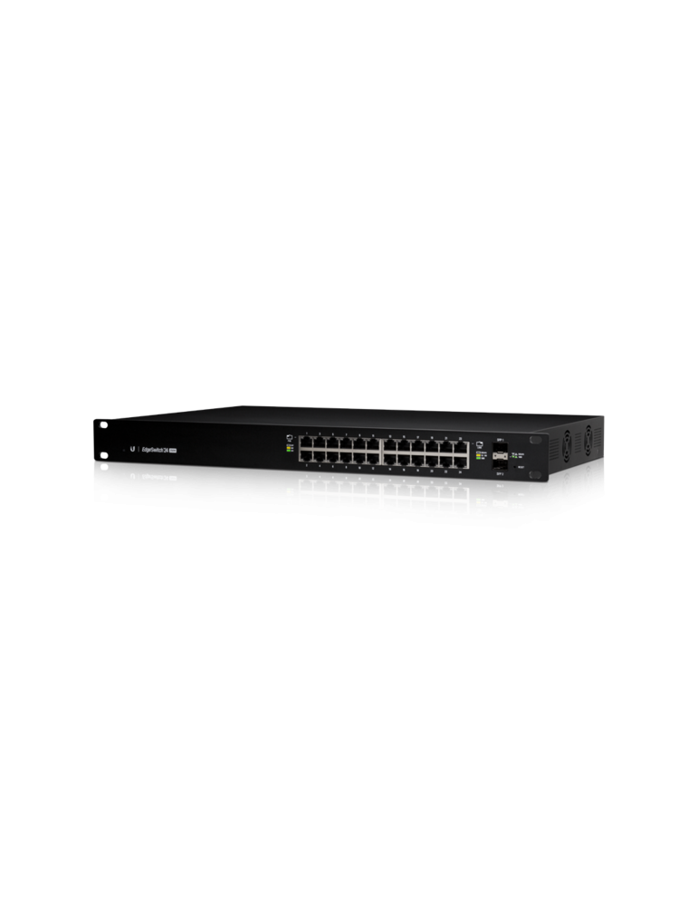 Комутатор Ubiquiti EdgeSwitch, 24-портов 10/100/1000Mbps, PoE 250W, Rackmount - ES-24-250W - 1
