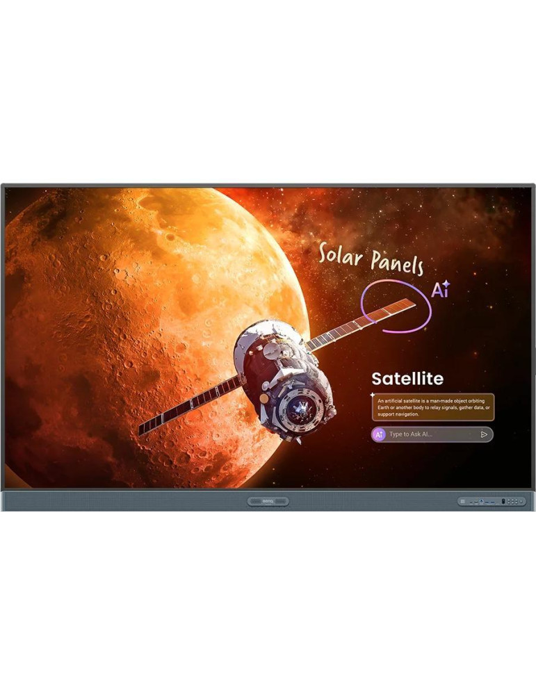 Професионален интерактивен дисплей BenQ RP8605, 86" 4K UHD (3840 x 2160) Infrared Touch, Android 11 - 9H.FC3TC.DE - 1