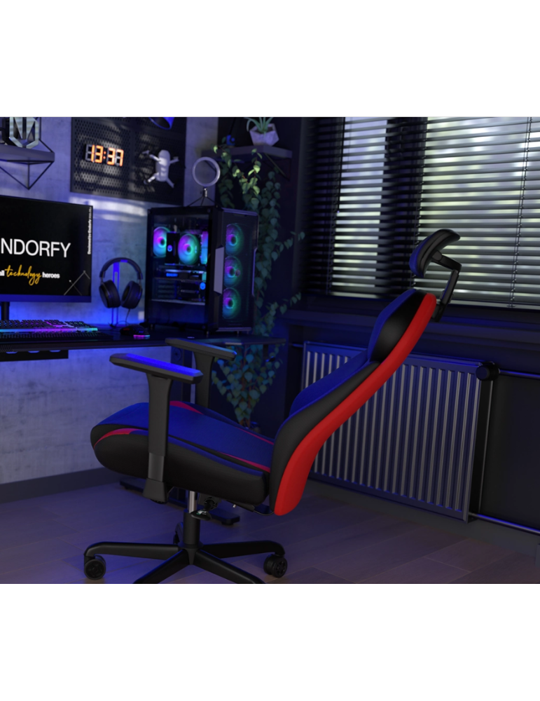 Геймърски стол ENDORFY Meta RD, Черно/Червено - EY8A006 - 3
