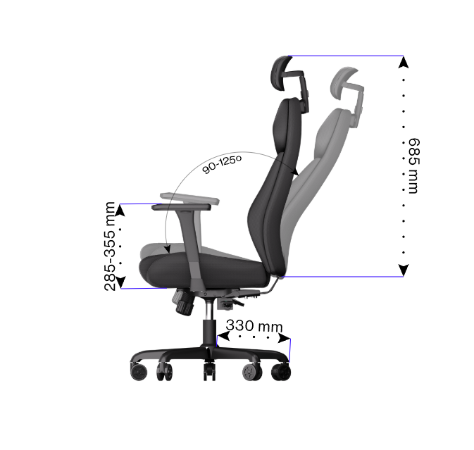 Геймърски стол ENDORFY Meta BK, Черен - EY8A005 - 6