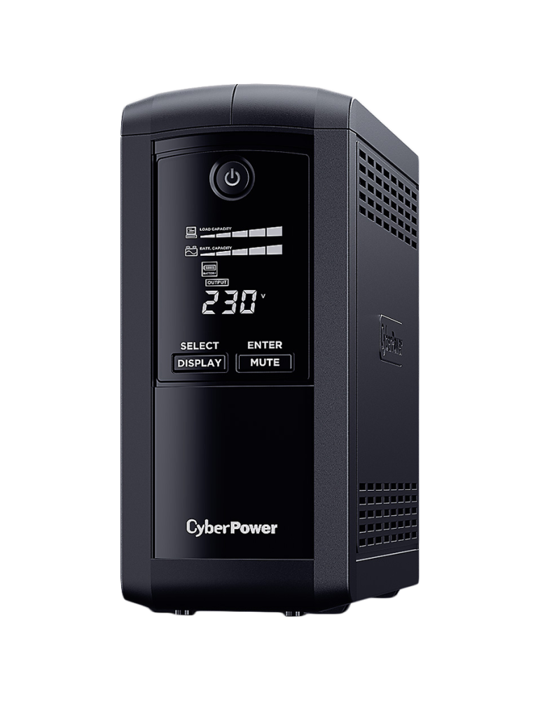 Токозахранващо устройство CyberPower VP700ELCD, 700VA/390W Line-Interactive с LCD дисплей - 1
