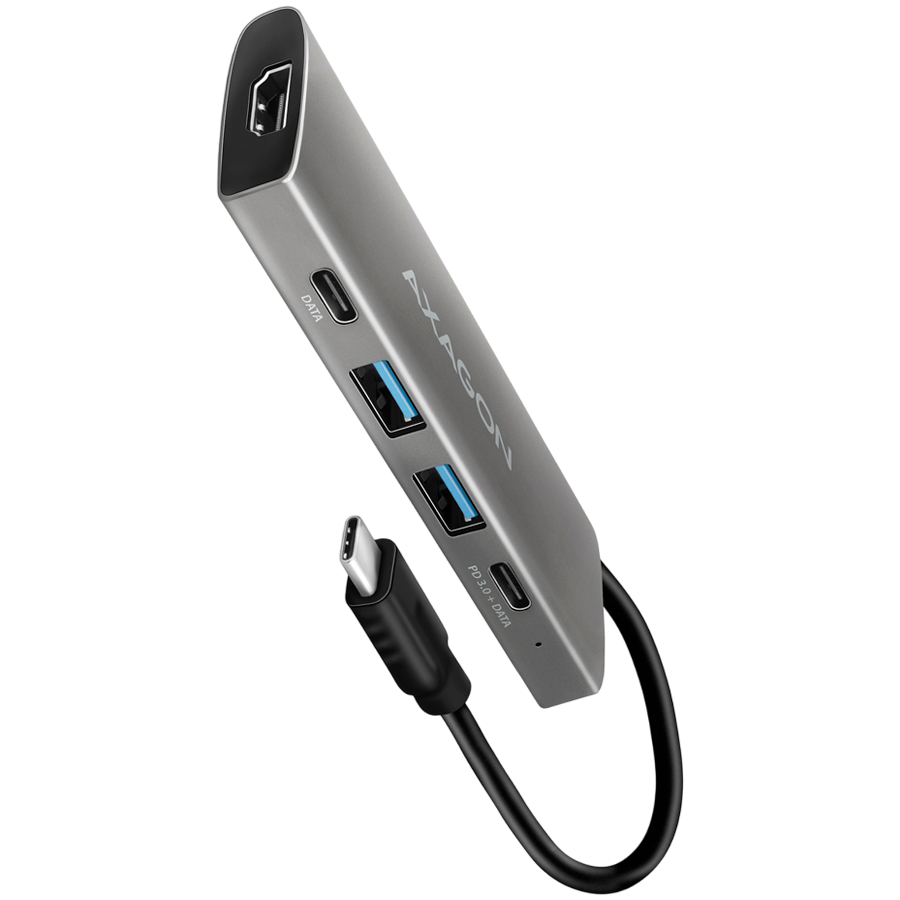 Докинг станция AXAGON HMC-5G21 SPEEDSTER 5in1, 2x USB-A 3.2 Gen 2 + 2x USB-C 3.2 Gen 2 + HDMI 4K/30Hz, PD 60W - 1
