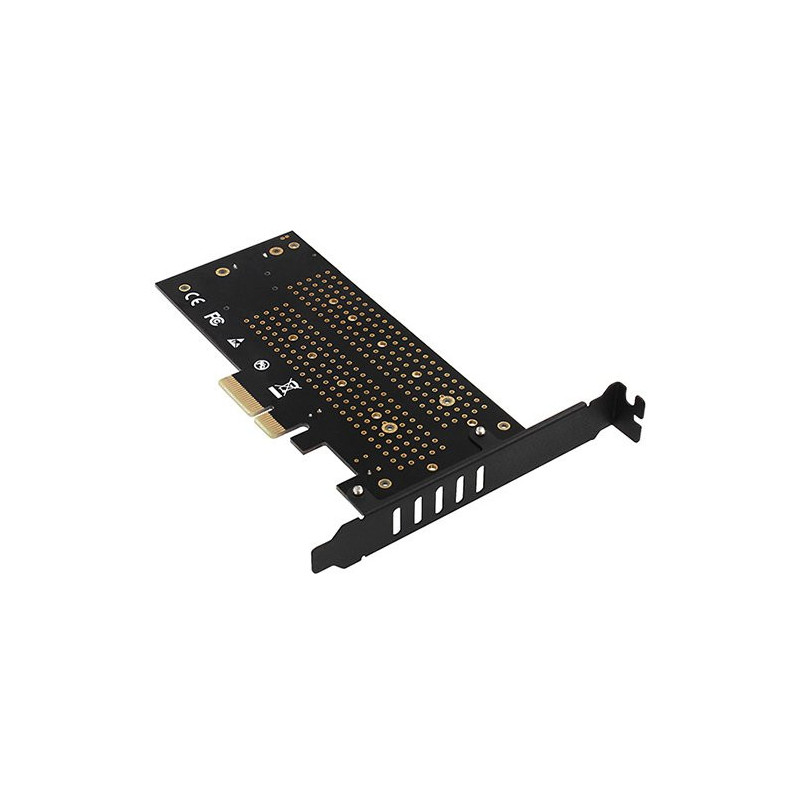 Адаптер AXAGON PCEM2-D, двоен M.2 (NVMe/SATA), PCI Express 3.0 x4 - 1