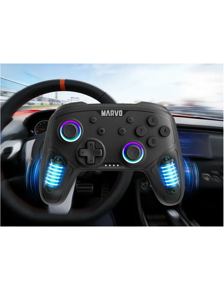 Геймпад Marvo GT-80, Безжичен, Вибрация, 19 бутона - MARVO-GT-80 - 8