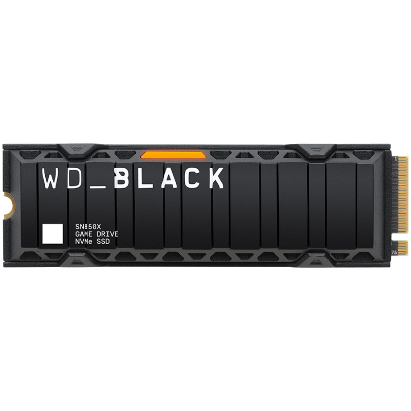 SSD диск Western Digital Black SN850X, 2TB M.2 NVMe PCIe Gen4 с охлаждане, 7300/6600 MB/s  - WDS200T2XHE-00BCA0 - 1