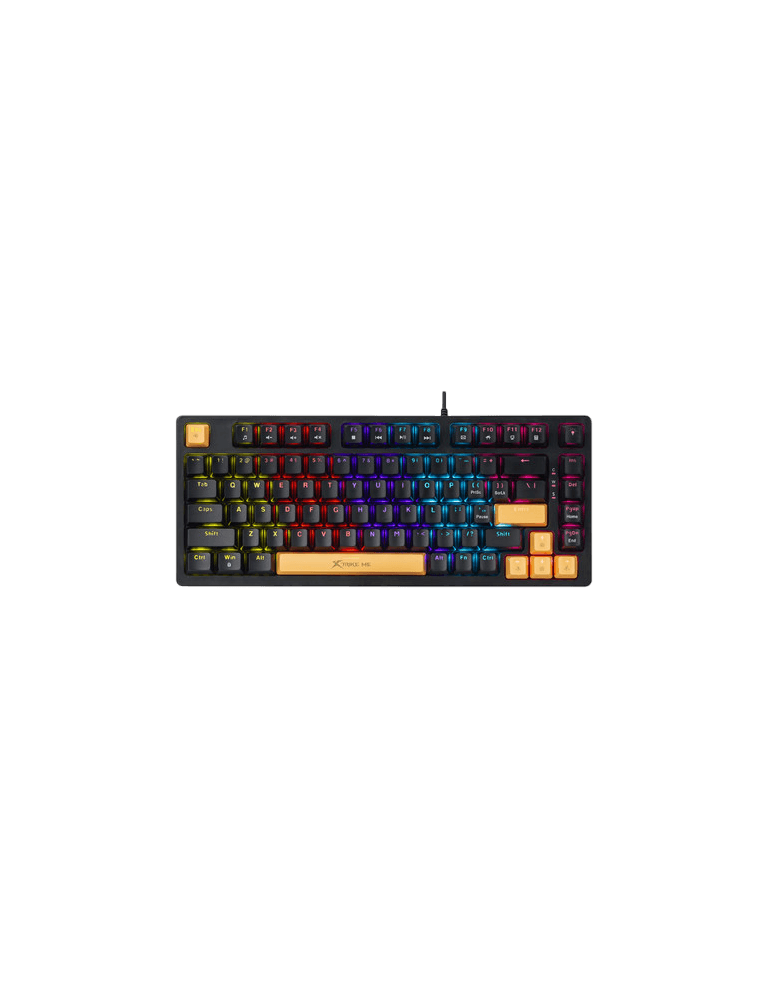 Геймърска механична клавиатура Xtrike ME GK-996, 82 клавиша, TKL, USB, Rainbow подсветка - XTRM-GK-996-BK - 1