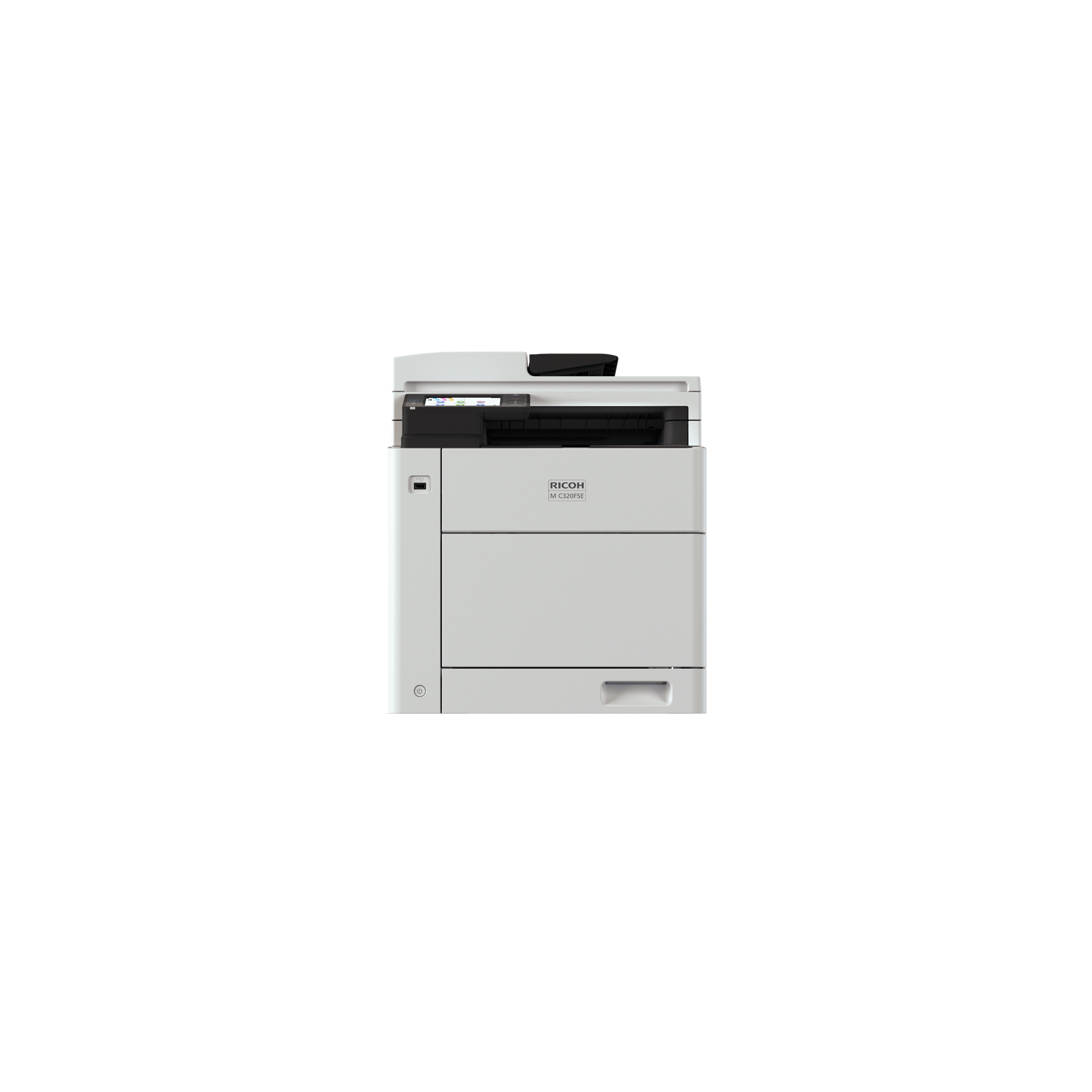 Мултифункционален принтер RICOH MFC C320FSE, 32 стр/мин цветно, SPDF/50стр/, LAN, Bluetooth, 4.3" сензорен дисплей - RICOH-MFC-MC320FSE - 2