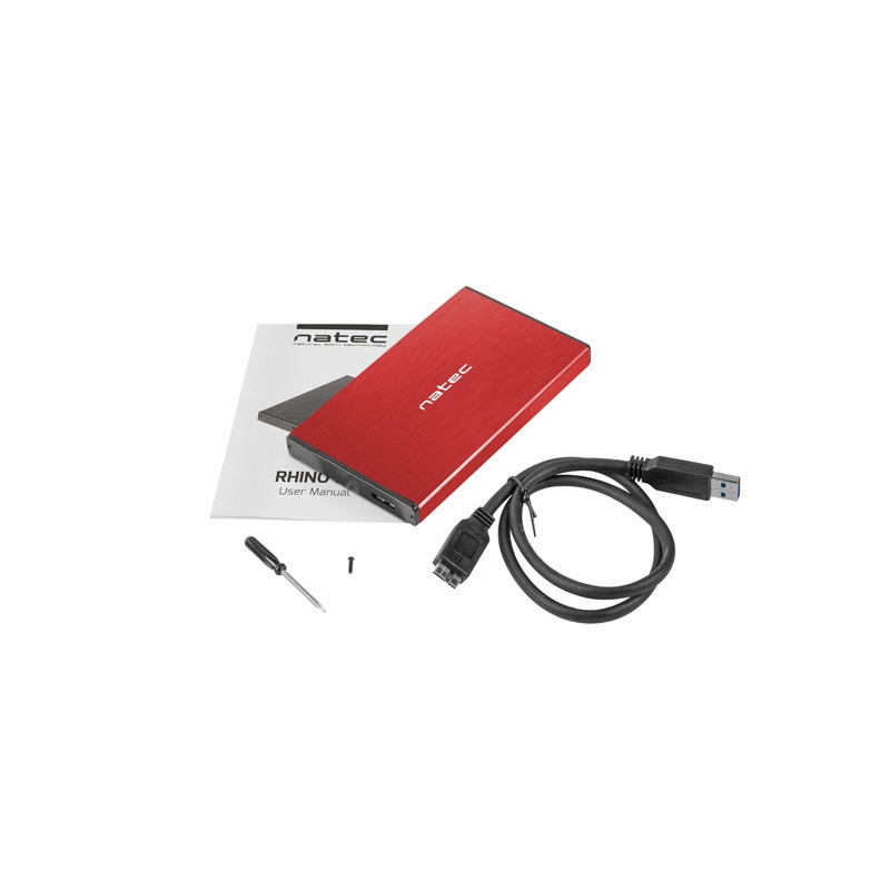 Кутия за твърд диск Natec Rhino Go, 2.5" SATA, USB 3.0, Aluminum - NKZ-1279 - 4