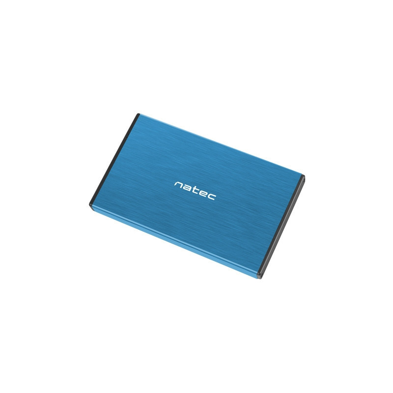 Външна кутия за твърд диск NATEC Rhino Go, 2.5" SATA, USB 3.0, Aluminum, Синя - NKZ-1280 - 2