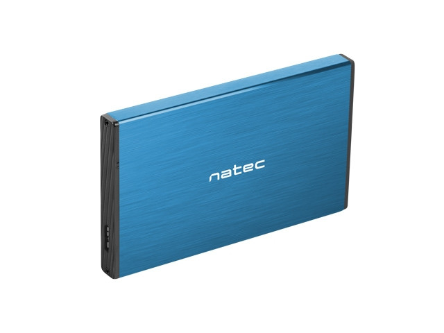 Външна кутия за твърд диск NATEC Rhino Go, 2.5" SATA, USB 3.0, Aluminum, Синя - NKZ-1280 - 3