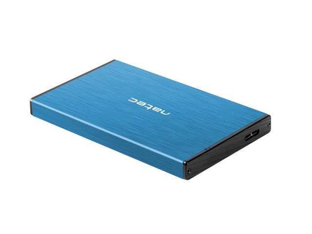 Външна кутия за твърд диск NATEC Rhino Go, 2.5" SATA, USB 3.0, Aluminum, Синя - NKZ-1280 - 4