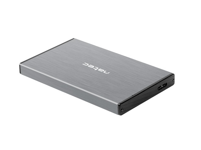 Кутия за твърд диск Natec Rhino Go, 2.5" SATA, USB 3.0, Алуминиева, Сива - NKZ-1281 - 4
