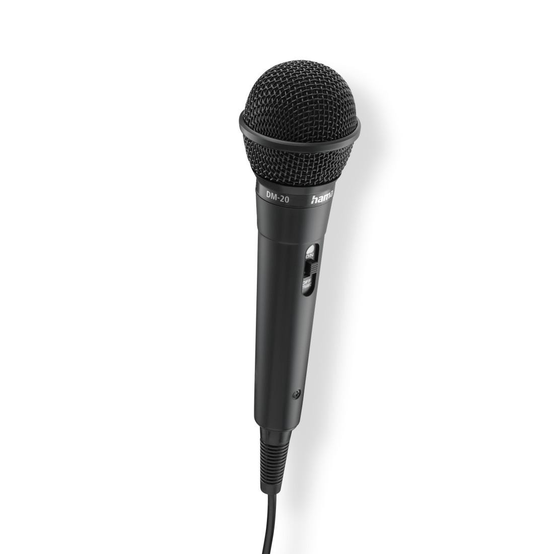 Динамичен микрофон HAMA Party, Audio jack 3.5mm, 2.5м кабел, омнидиректен - HAMA-46000 - 2