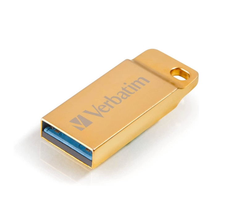 USB флаш памет Verbatim Metal Executive, 64GB USB 3.0 Gold - 99106 - 1