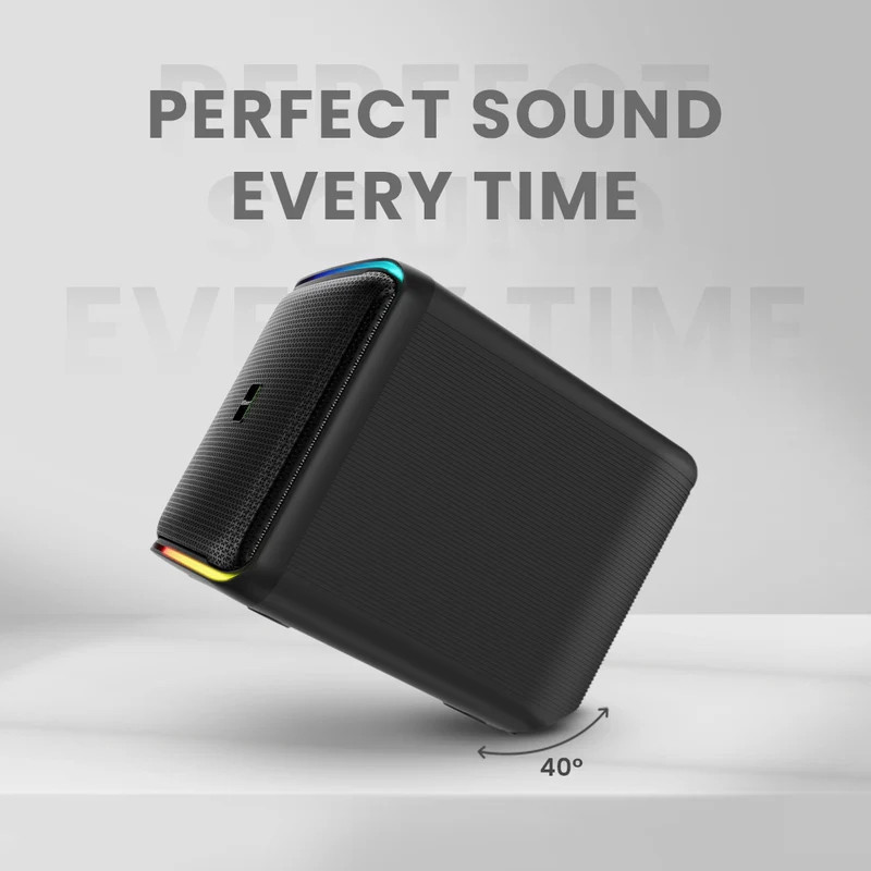 Bluetooth Тонколонка HiFuture Event Horizon Black, 100W, Bluetooth 5.3, IPX4, RGB Light, TWS Mode - 6972576182159 - 2