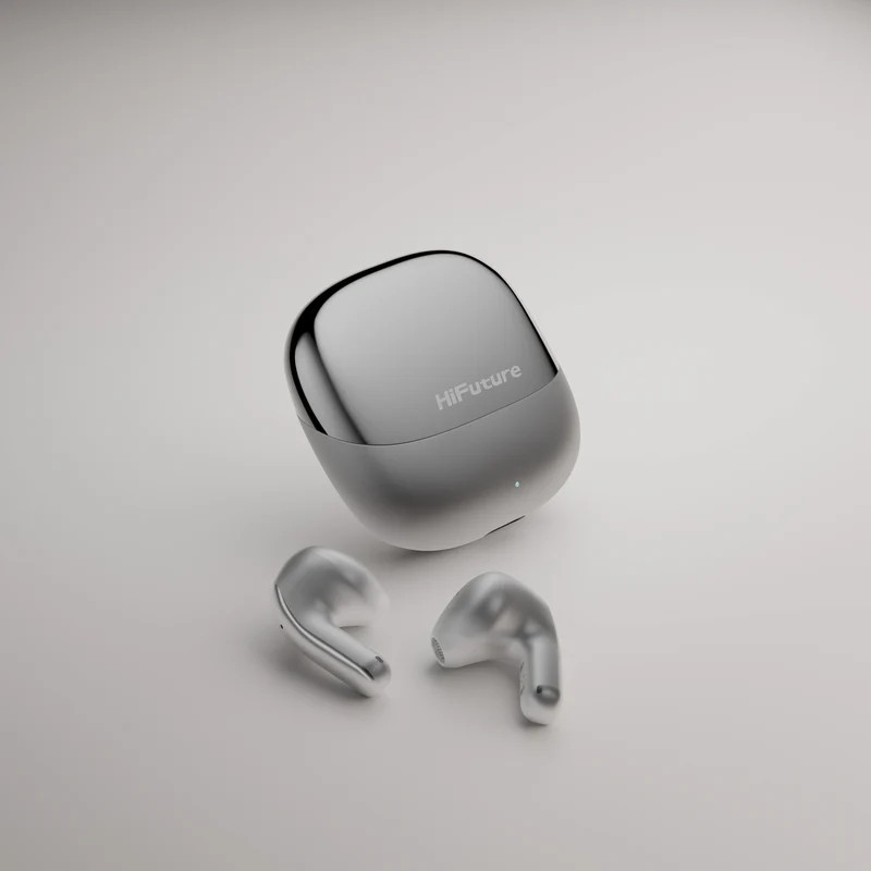 Bluetooth/Безжични слушалки HiFuture ChromeBuds Titanium, In-ear, Bluetooth 5.4, 4 микрофона с шумопотискане, батерия до 30 часа - 6972576182692 - 2