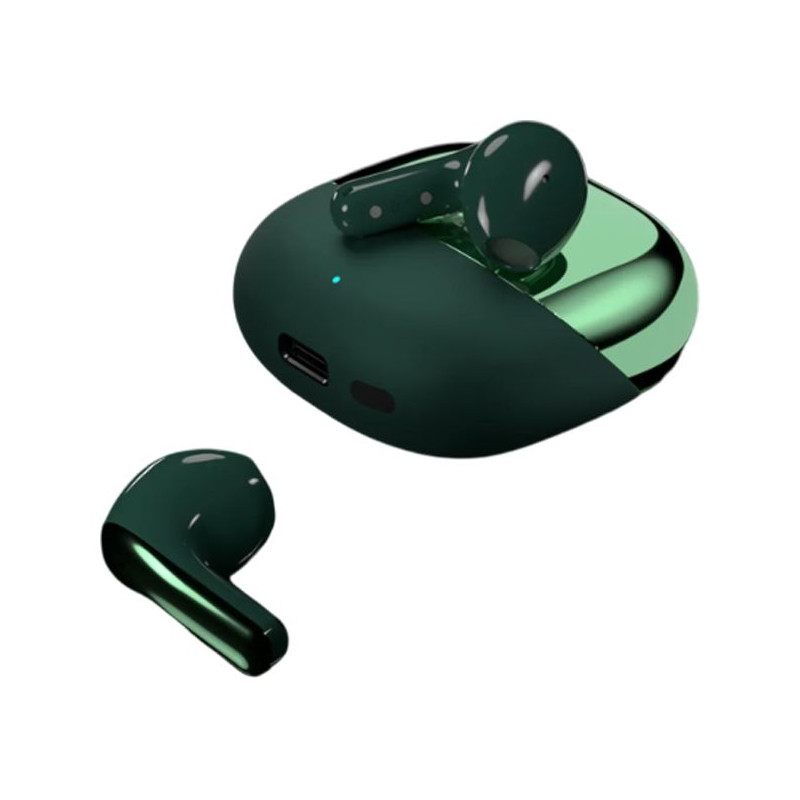 		Bluetooth/Безжични слушалки HiFuture ChromeBuds Green, 6 часа работа на батерия, IPX5, Ultra Bass, 30 часа комбинирана автономност - 6972576182715 - 1