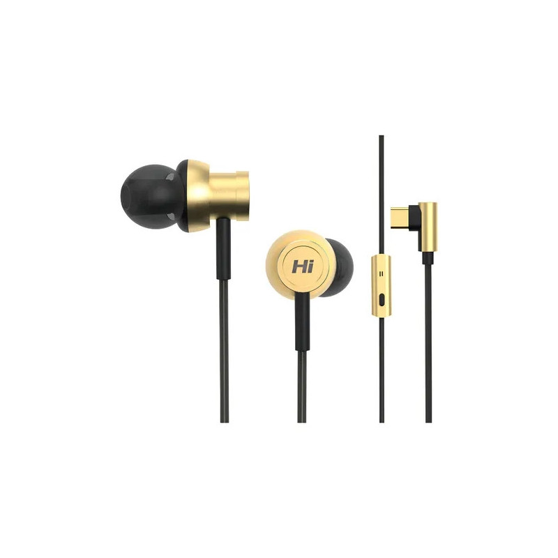 In-ear слушалки HiFuture Hi5, Champagne Gold, USB Type-C, Hi-Res Audio - 6972576181626 - 2