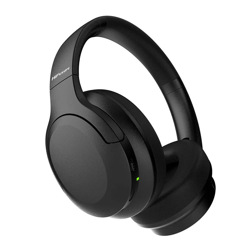 Bluetooth  слушалки HiFuture FutureTour, Wireless 5.2, Active Noise Cancelling, 25 часа работа, черен - 6972576180964 - 1