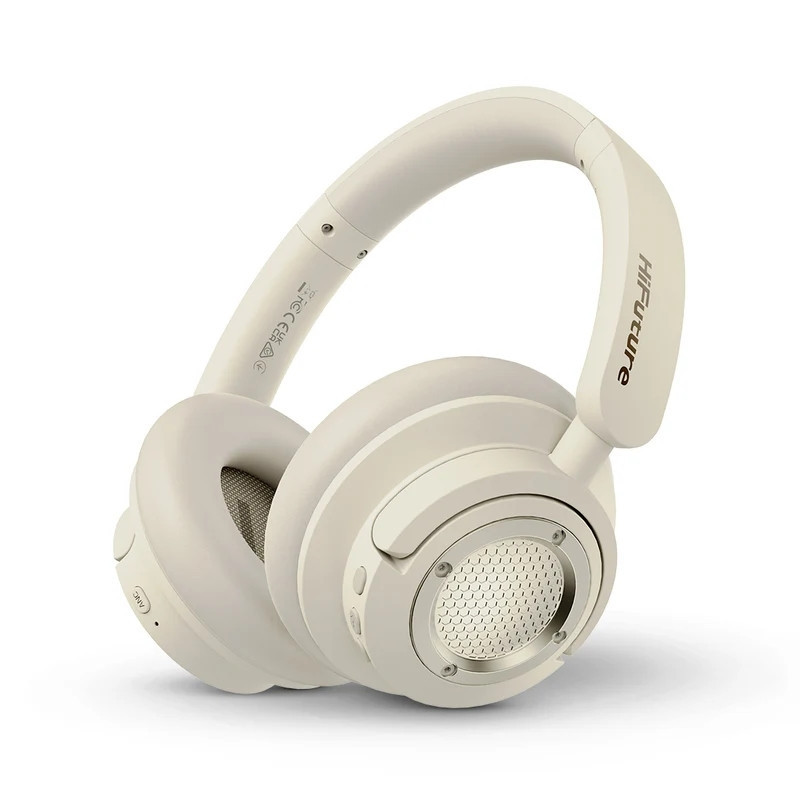 Bluetooth  слушалки HiFuture FutureTour X, Champagne Gold, Wireless 5.4, Active Noise Cancelling, 35 часа работа - 6972576182210 - 1