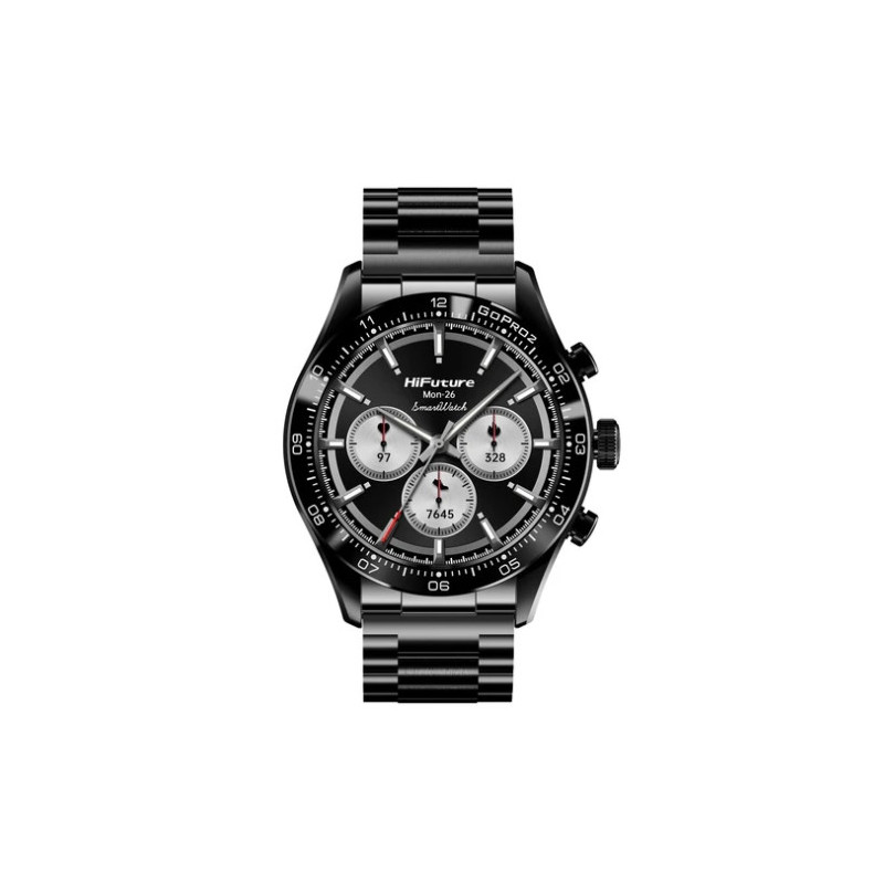 Смарт часовник HiFuture Go Pro 2, 1.32" AMOLED 466x466, Dual Core ATS3085LM, 256MB, Bluetooth 5.3, 350mAh - 6972576182340 - 2