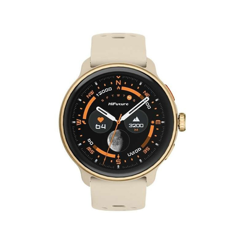 Смарт часовник HiFuture Vela Latte, 1.43" AMOLED 466x466, ATS3085S, 400mAh - 6972576182388 - 1