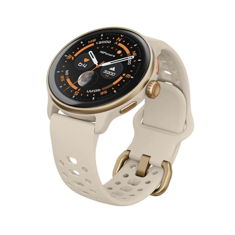 Смарт часовник HiFuture Vela Latte, 1.43" AMOLED 466x466, ATS3085S, 400mAh - 6972576182388 - 3