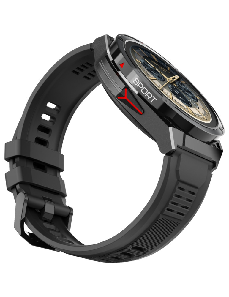 Смарт часовник HiFuture Active Black Red, 1.43" AMOLED 466x466, Dual Core ATS3085L, Bluetooth 5.3, 256MB, 5ATM - 6972576181992 - 3