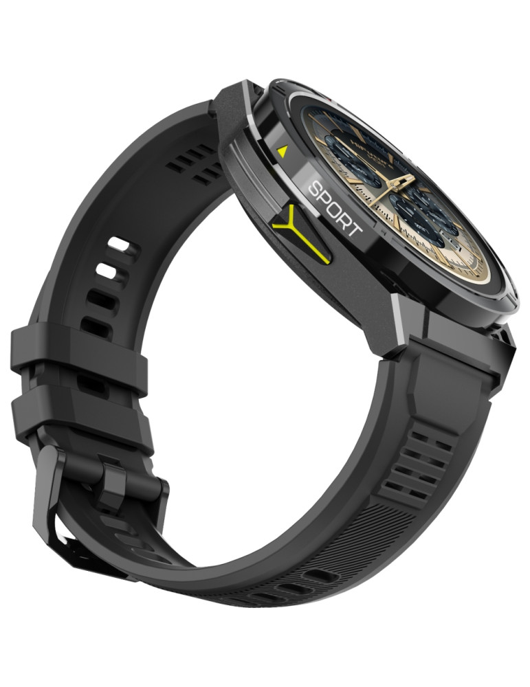 Смарт часовник HiFuture Active Black Yellow, 1.43" AMOLED 466x466, Dual Core ATS3085L, Bluetooth 5.3, 256MB, 480mAh, 5ATM - 6972576182005 - 3
